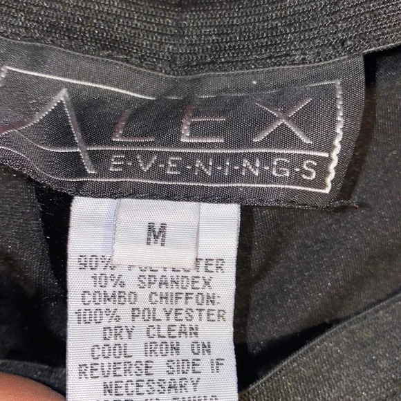 Alex Evenings Velvet Stretch Wide Leg Pants Black - Picture 6 of 11